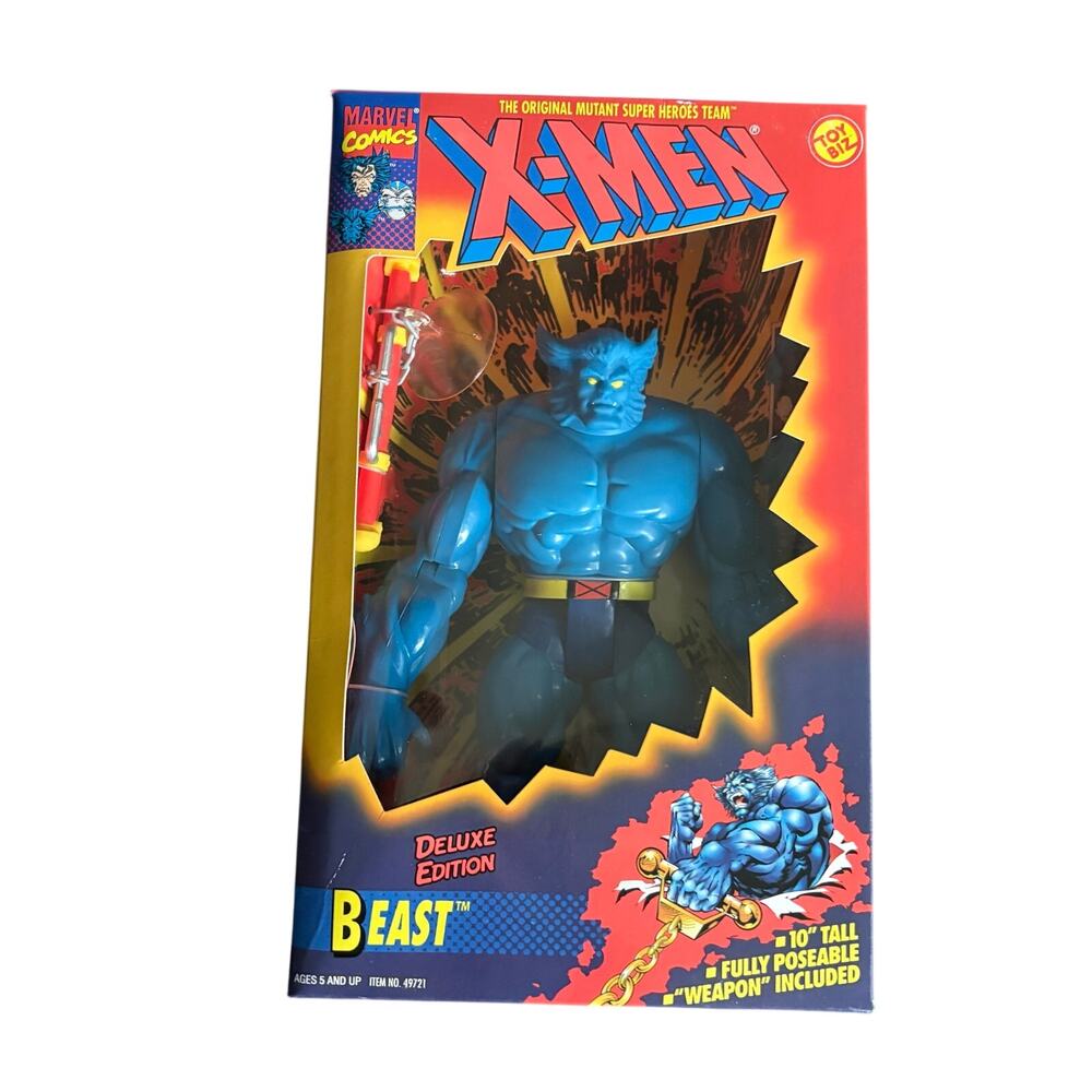 Beast Marvel X-Men 10" Deluxe Edition Action Figure - Vintage Toy 1994 Toy Biz
